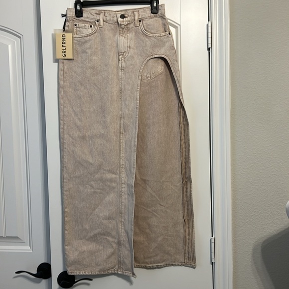 GRLFRND Blanca Maxi Skirt With High Slit in Montana - Picture 6 of 9